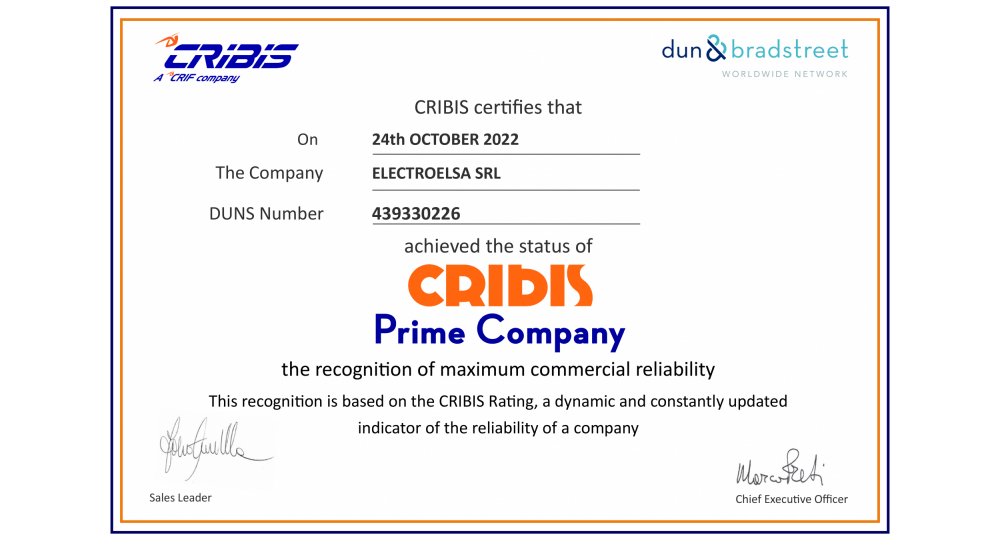 CRIBIS PRIME COMPANY - Electroelsa
